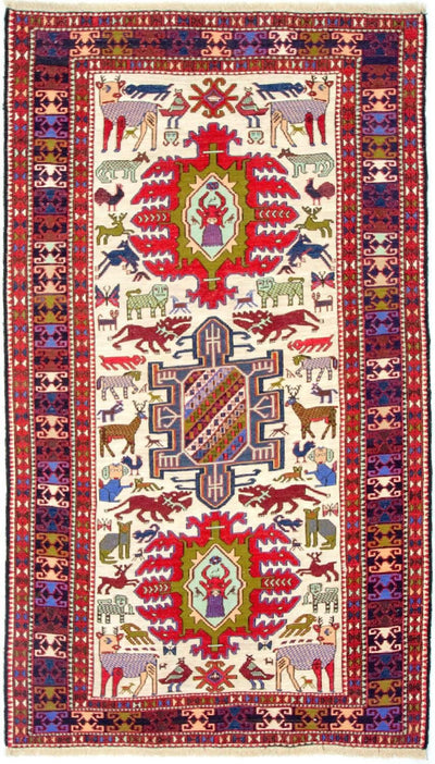 Silk Kilim Rug 118x212cm