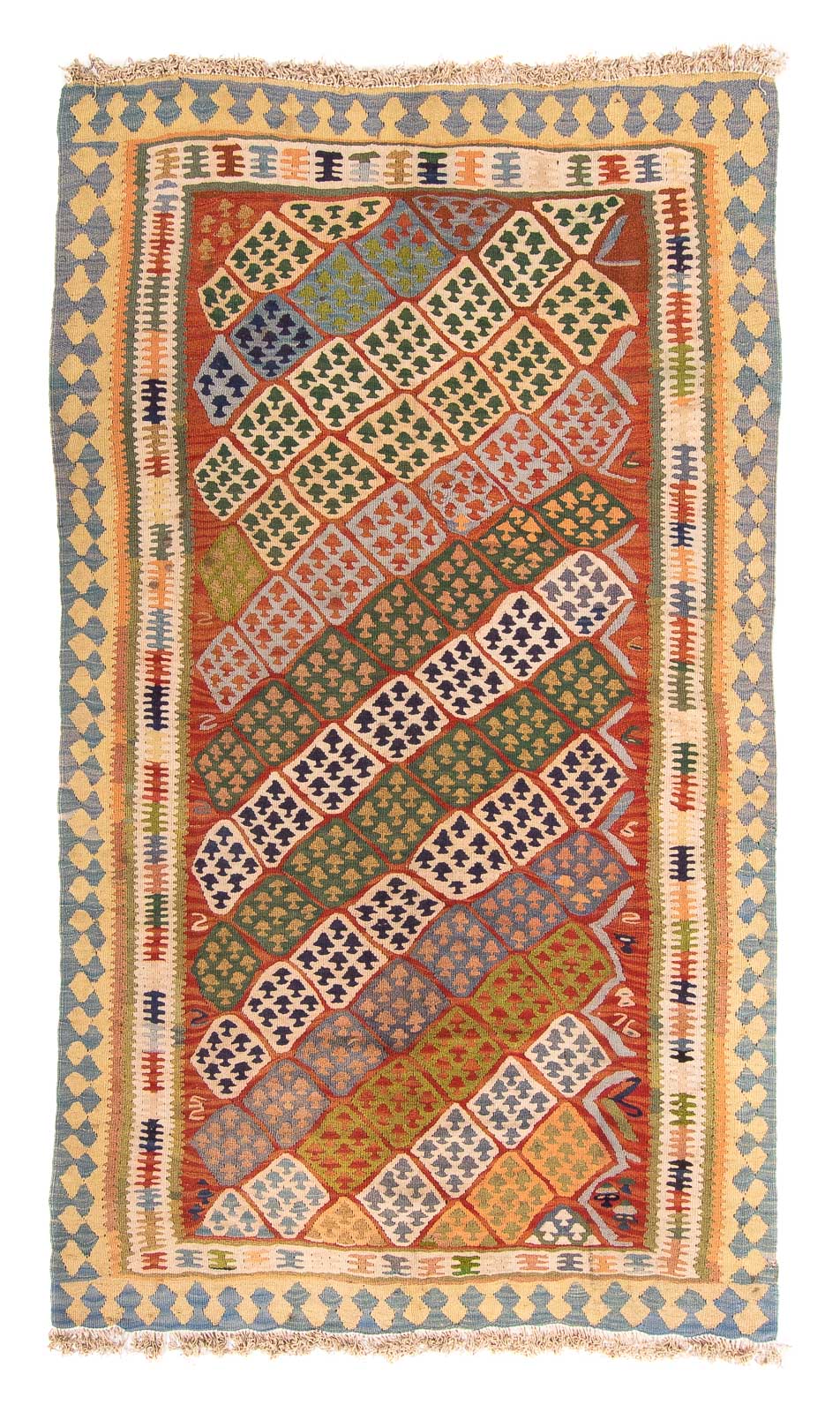 Kelim Rug - Old - 220 x 130 cm - multicolored