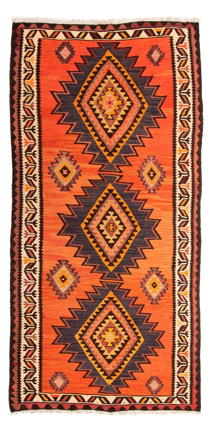 Runner Kelim Rug - Old - 275 x 140 cm - multicolored