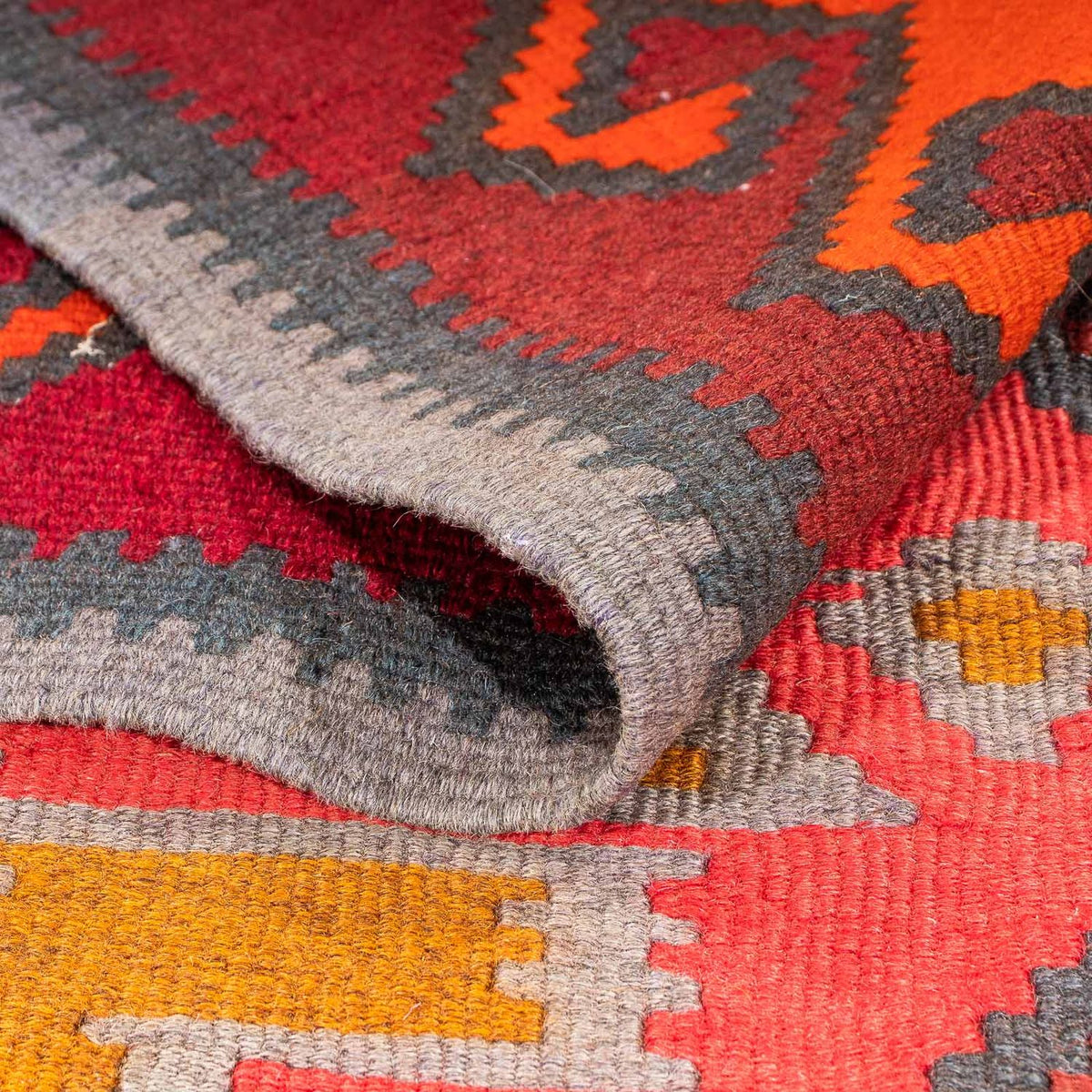 Runner Kelim Rug - Old - 325 x 140 cm - multicolored