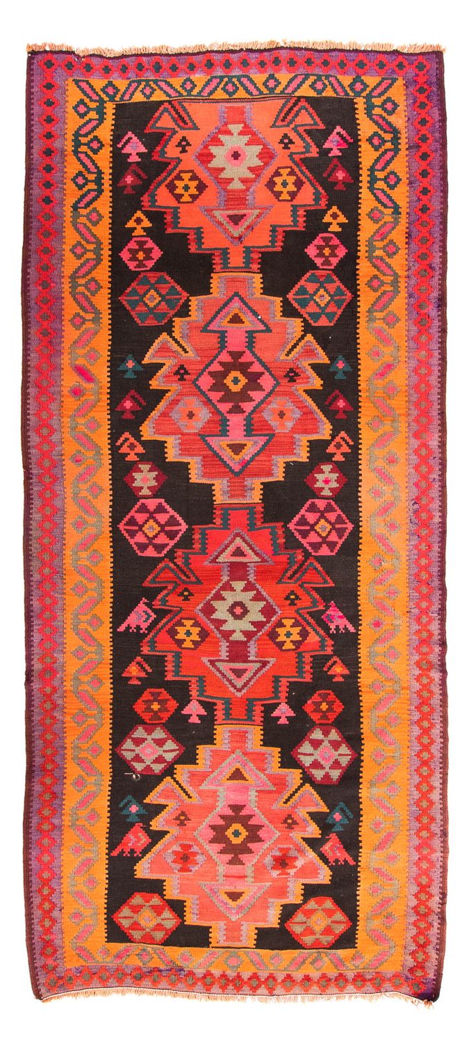 Runner Kelim Rug - Old - 335 x 150 cm - multicolored