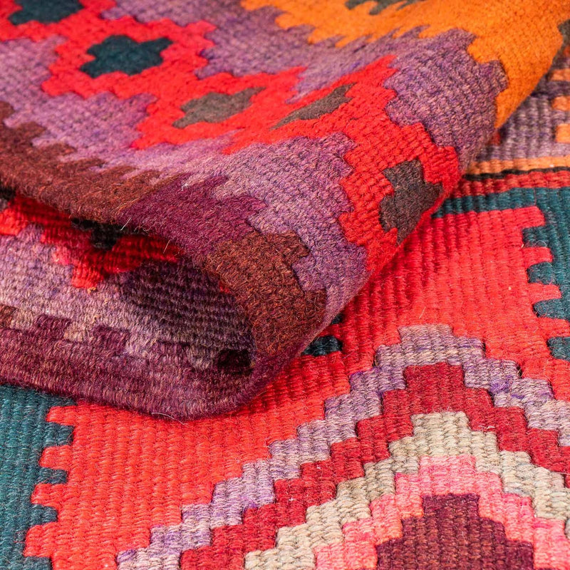 Runner Kelim Rug - Old - 335 x 150 cm - multicolored