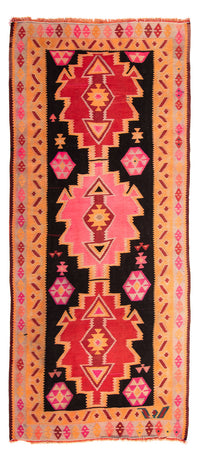 Runner Kelim Rug - Old - 330 x 150 cm - multicolored