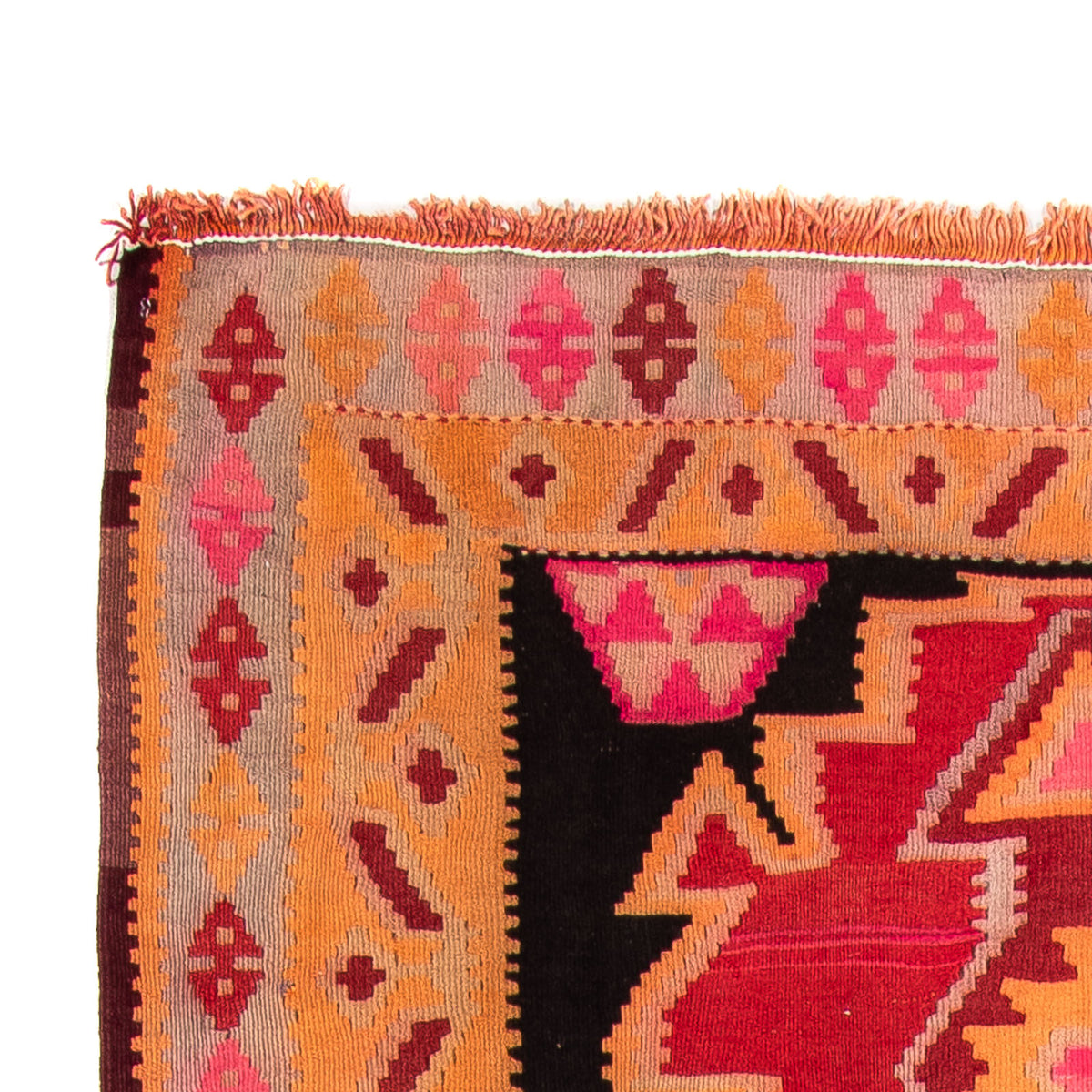 Runner Kelim Rug - Old - 330 x 150 cm - multicolored