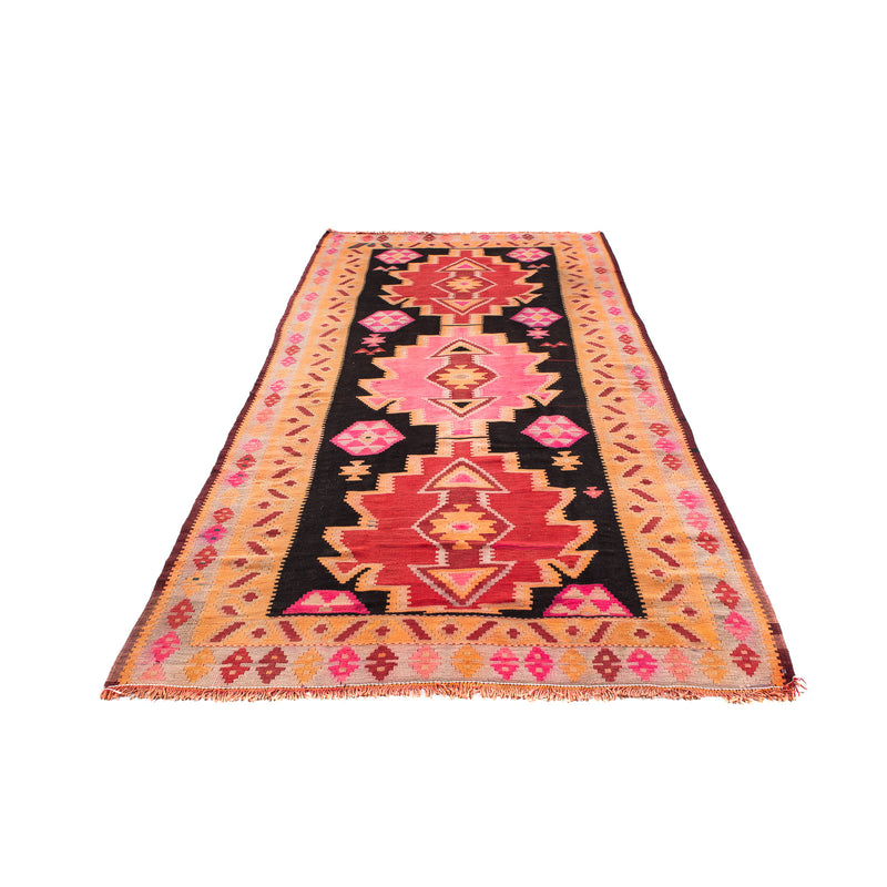 Runner Kelim Rug - Old - 330 x 150 cm - multicolored