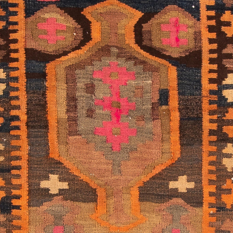 Runner Kelim Rug - Old - 245 x 110 cm - multicolored