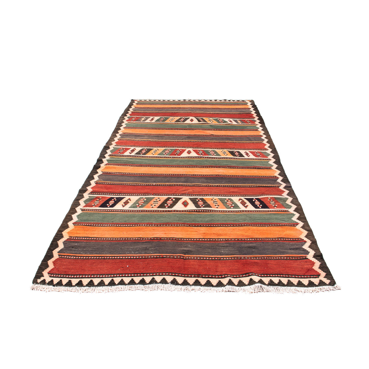 Runner Kelim Rug - Old - 310 x 155 cm - multicolored