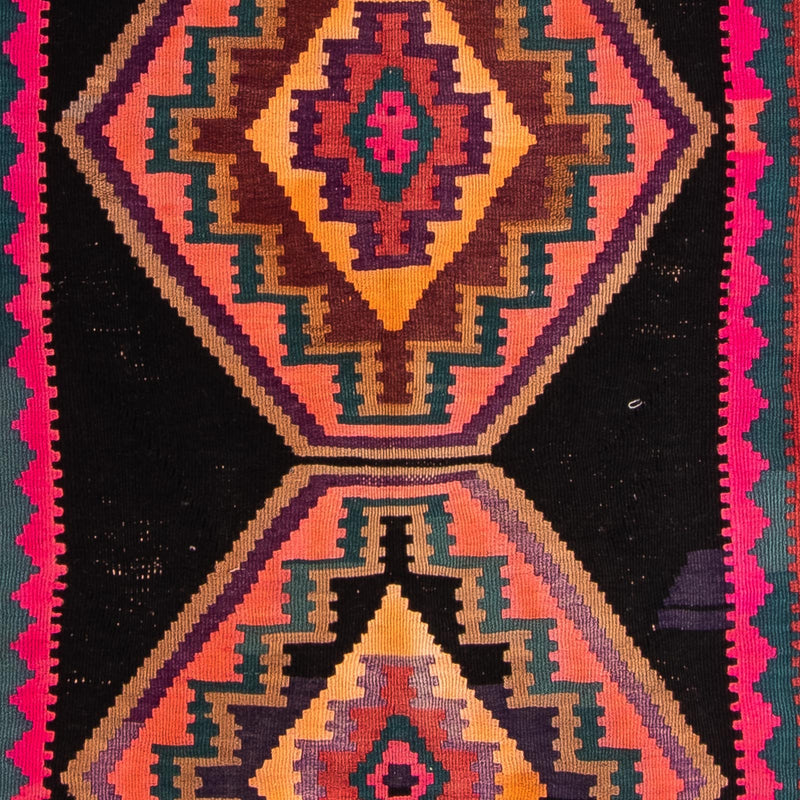 Runner Kelim Rug - Old - 310 x 160 cm - multicolored