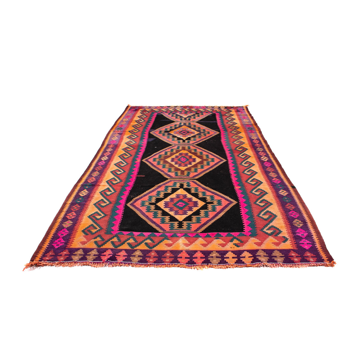 Runner Kelim Rug - Old - 310 x 160 cm - multicolored