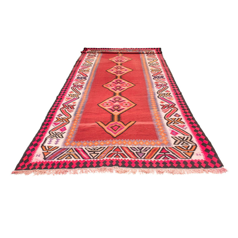 Runner Kelim Rug - Old - 490 x 190 cm - red