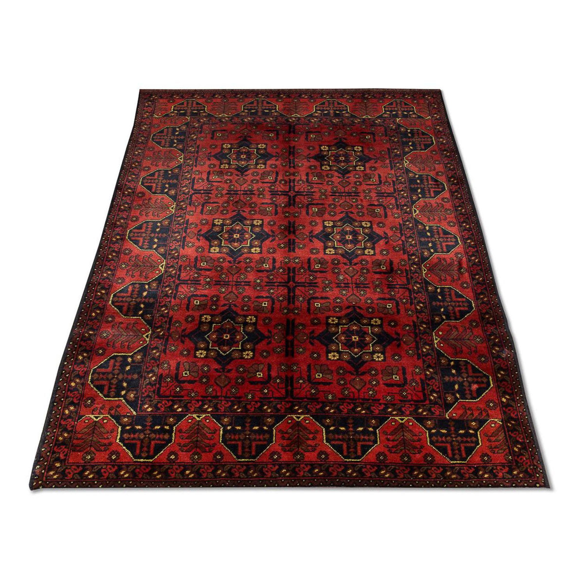 Afghan Rug - Kunduz - 196 x 124 cm - red