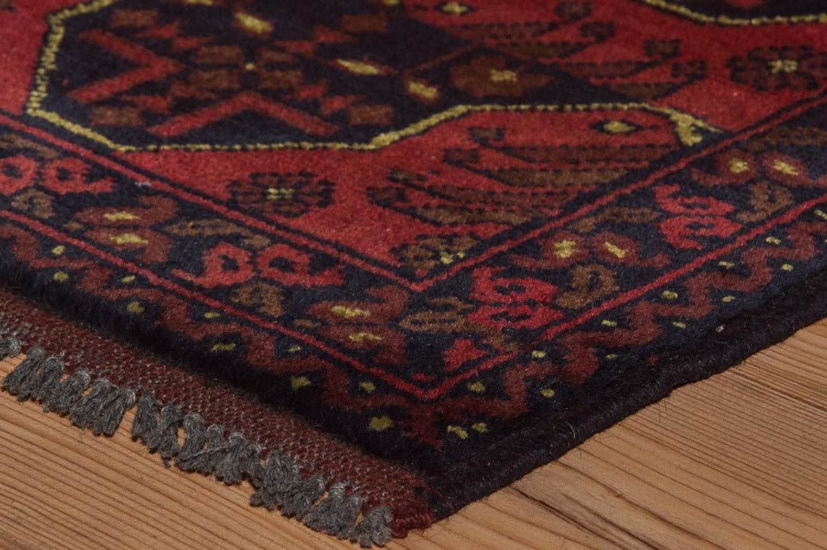 Afghan Rug - Kunduz - 196 x 124 cm - red