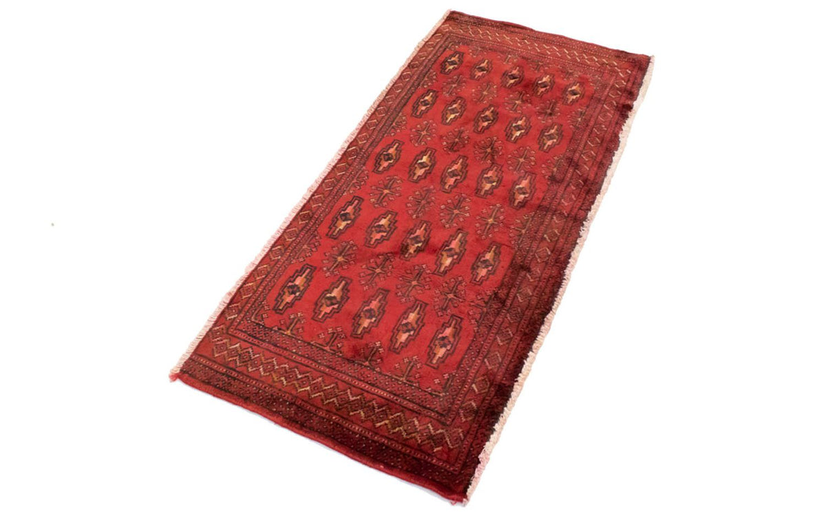 Turkaman Rug - 130 x 60 cm - red