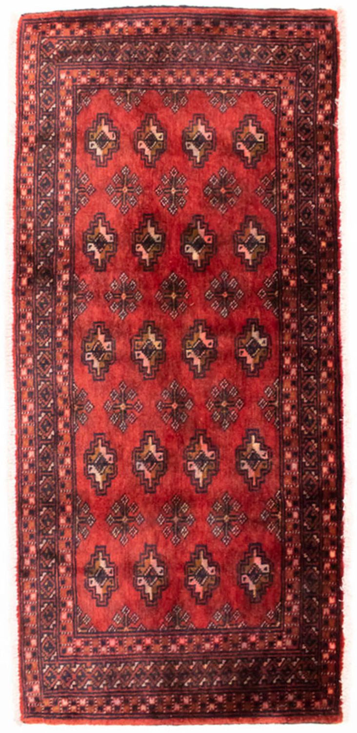 Turkaman Rug - 130 x 60 cm - red