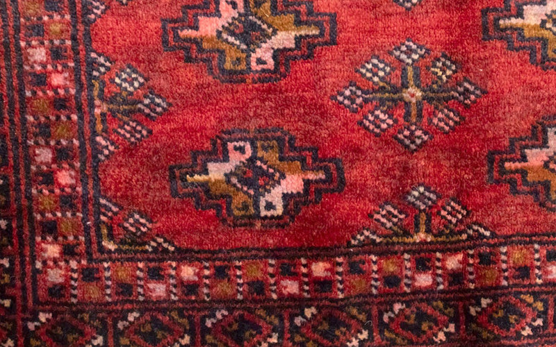 Turkaman Rug - 130 x 60 cm - red
