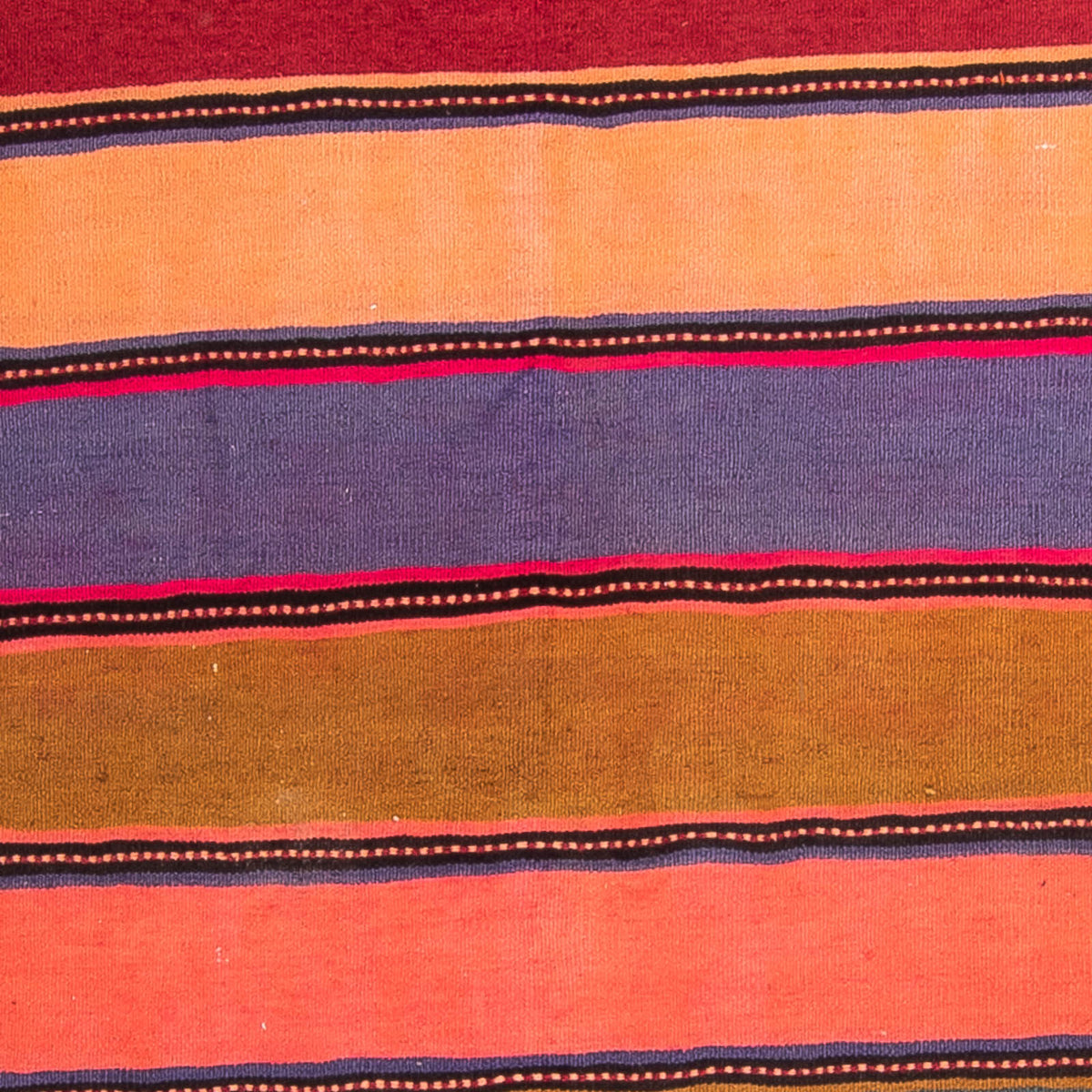 Runner Kelim Rug - Old - 370 x 137 cm - multicolored