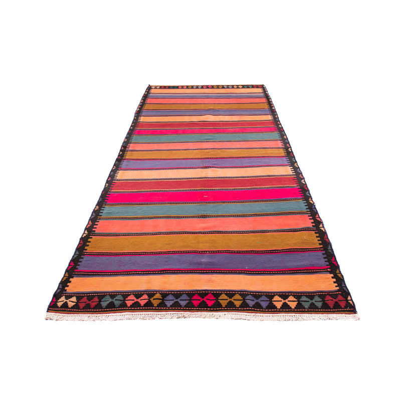 Runner Kelim Rug - Old - 370 x 137 cm - multicolored