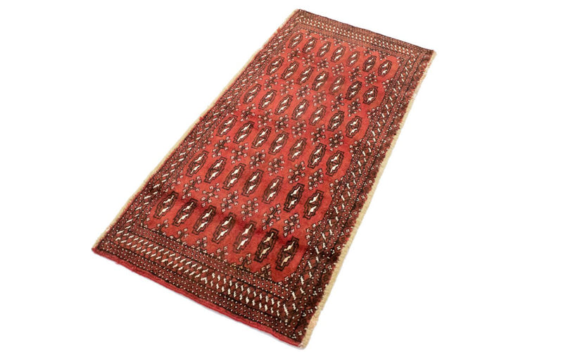 Turkaman Rug - 130 x 60 cm - red
