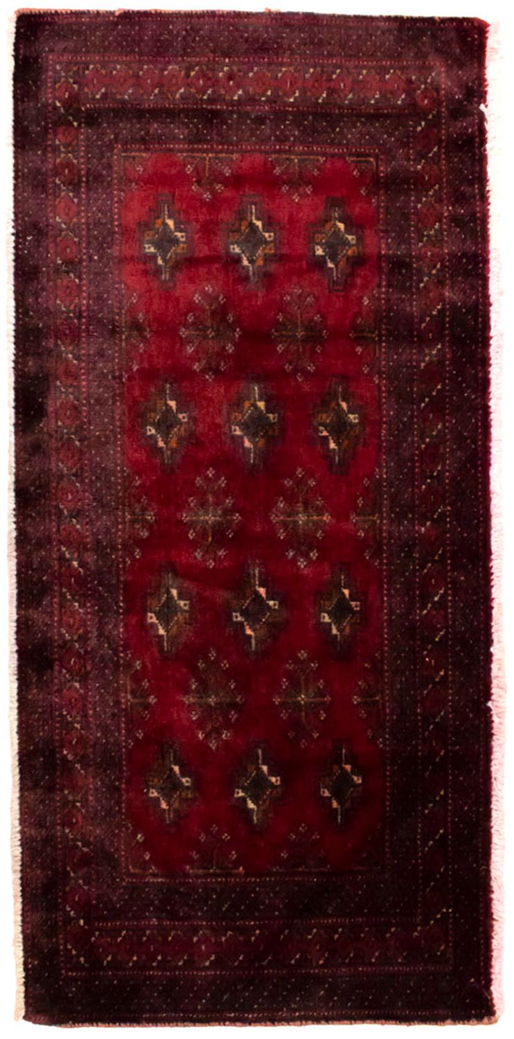 Turkaman Rug - 130 x 60 cm - red