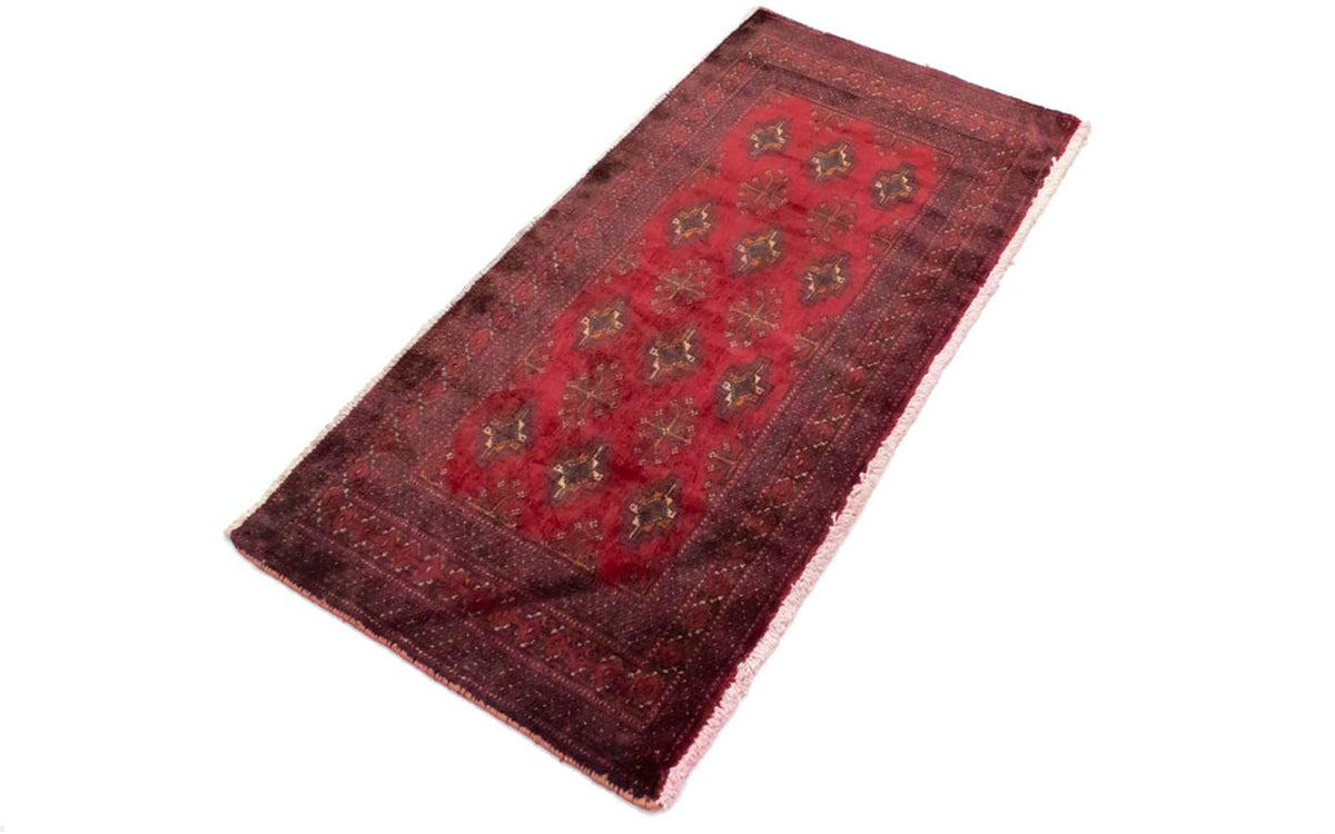 Turkaman Rug - 130 x 60 cm - red
