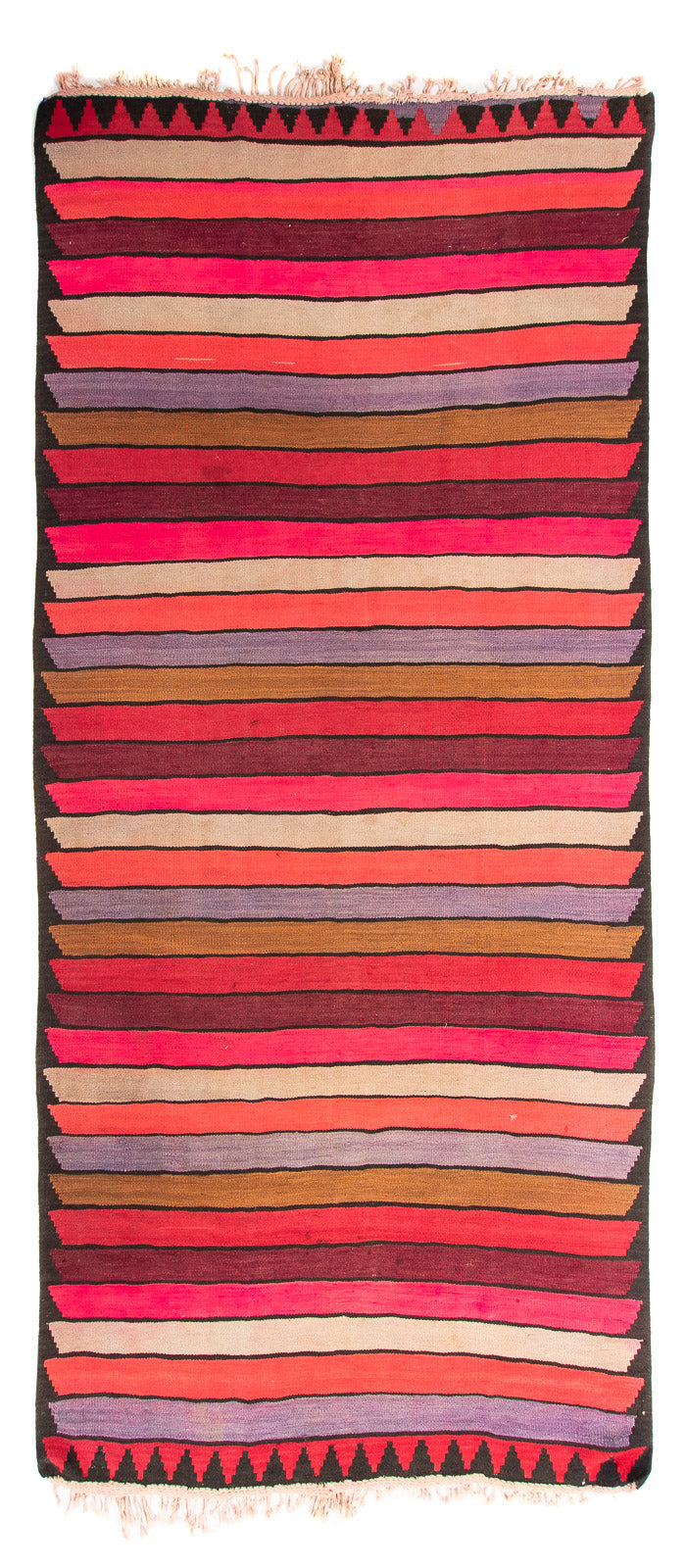 Runner Kelim Rug - Old - 340 x 160 cm - multicolored