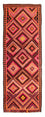 Runner Kelim Rug - Old - 370 x 140 cm - multicolored