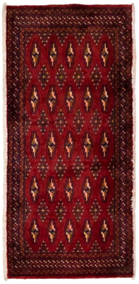Turkaman Rug - 130 x 60 cm - red