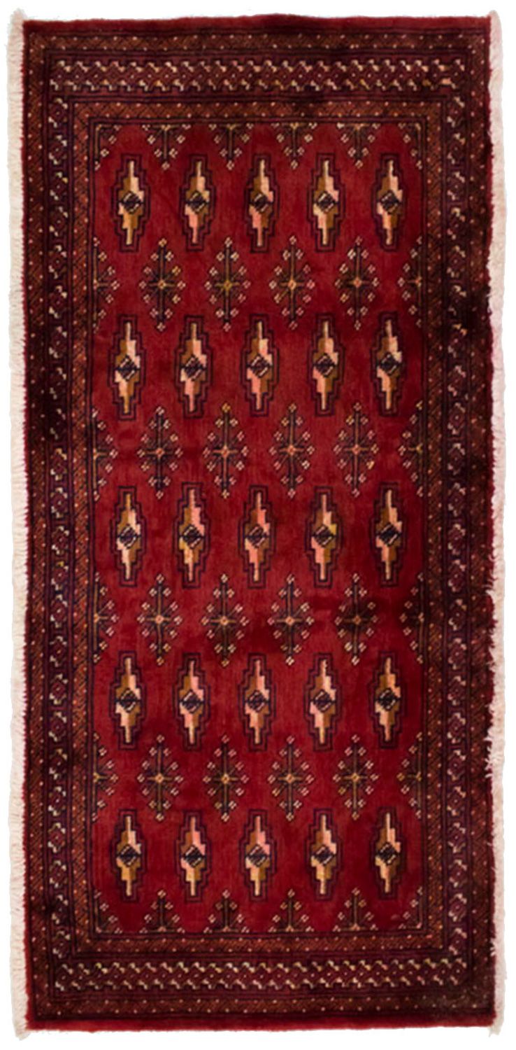 Turkaman Rug - 130 x 60 cm - red