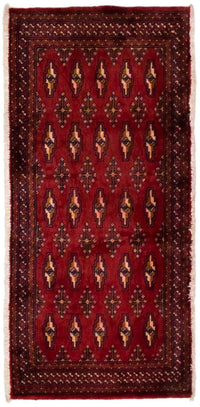 Turkaman Rug - 130 x 60 cm - red