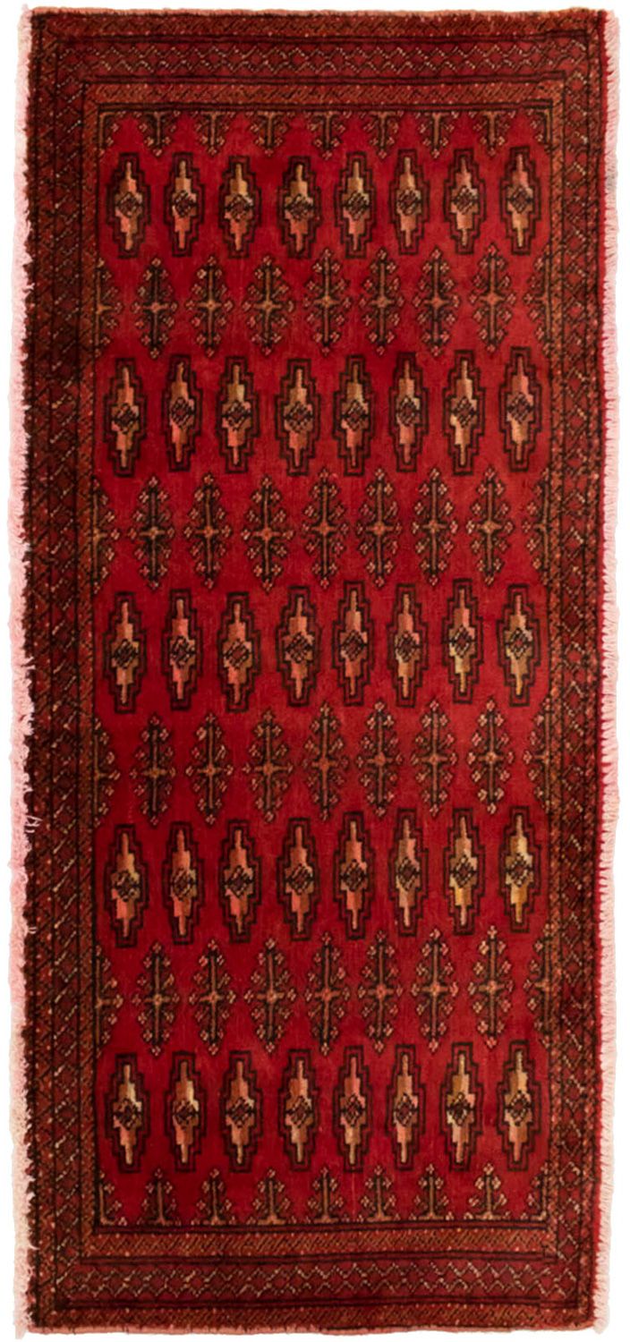 Turkaman Rug - 130 x 60 cm - red