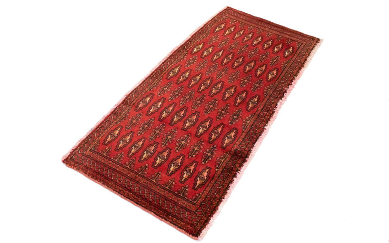 Turkaman Rug - 130 x 60 cm - red