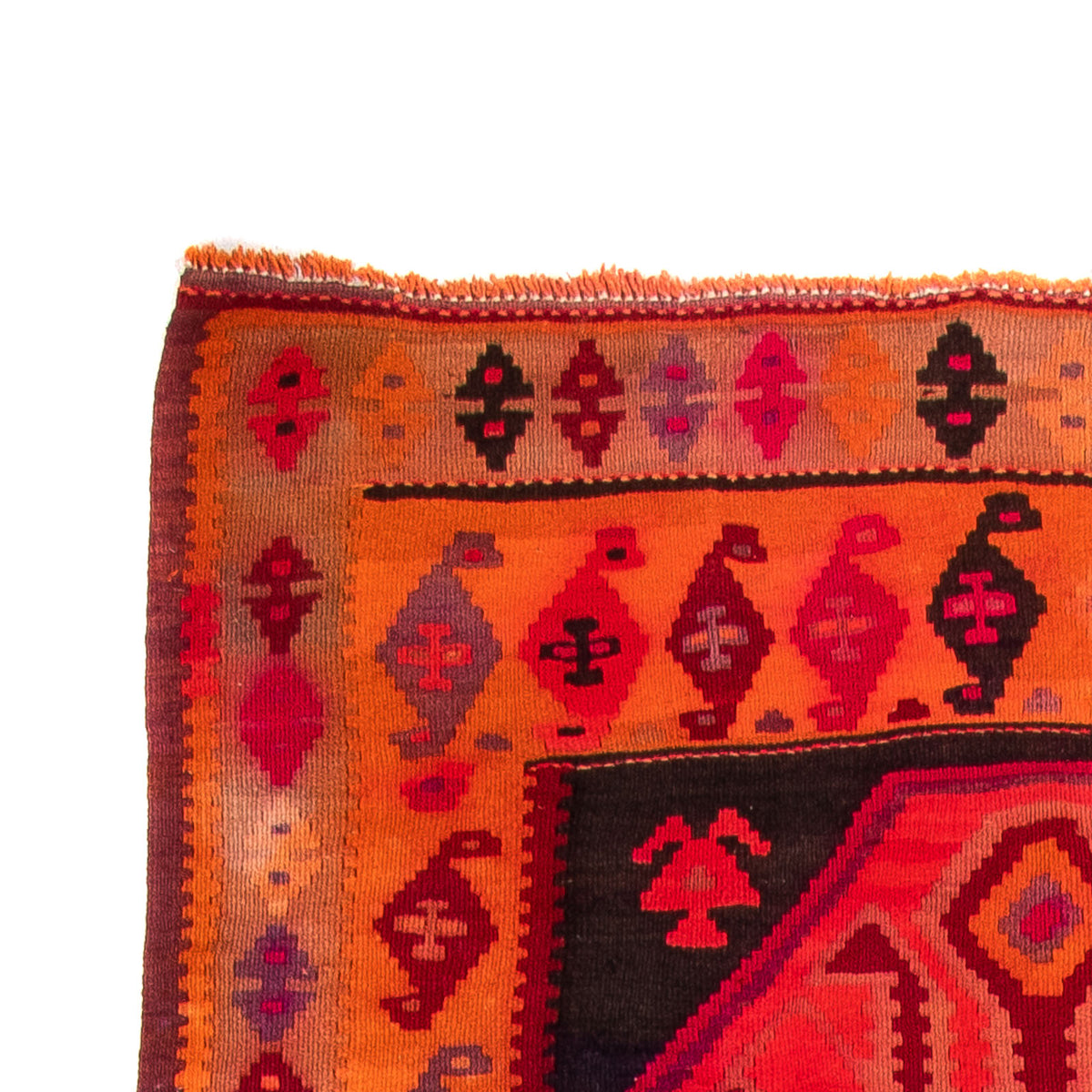 Runner Kelim Rug - Old - 360 x 140 cm - multicolored