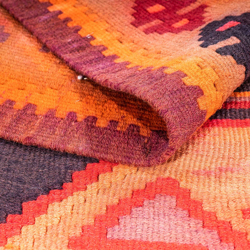 Runner Kelim Rug - Old - 360 x 140 cm - multicolored