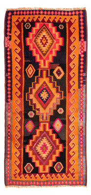 Runner Kelim Rug - Old - 320 x 155 cm - multicolored