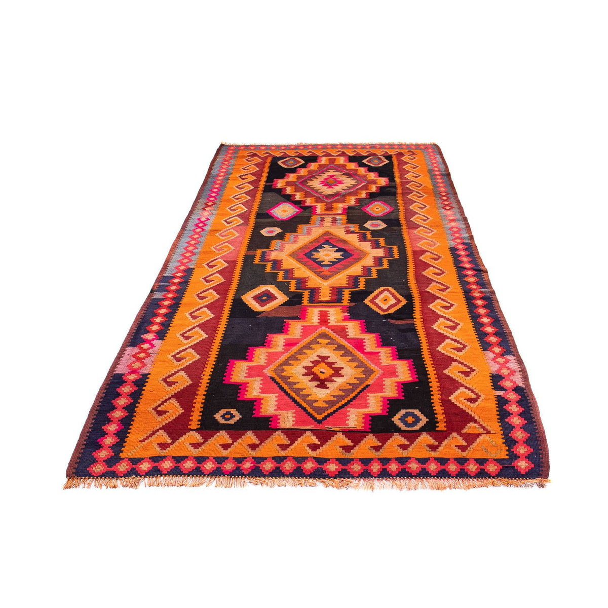 Runner Kelim Rug - Old - 320 x 155 cm - multicolored