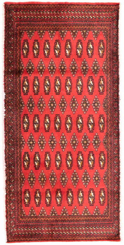 Turkaman Rug 60x130cm - Persian Rugs - red