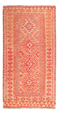 Kelim Rug - Splash - 185 x 101 cm - light red