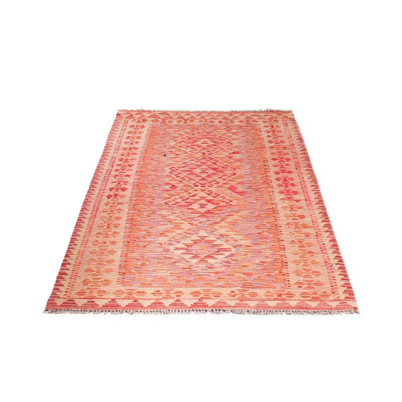 Kelim Rug - Splash - 185 x 101 cm - light red