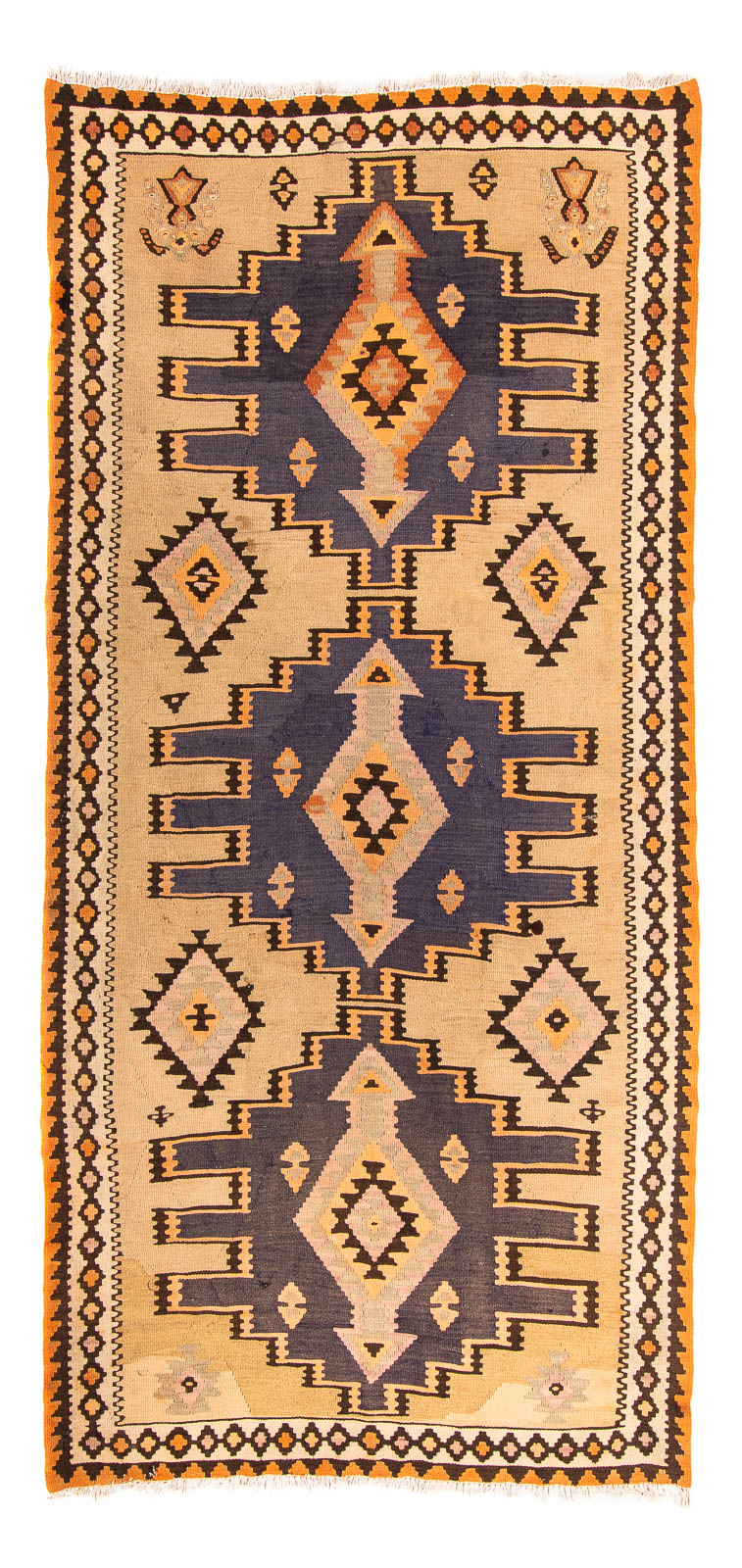 Kelim Rug - Old - 265 x 140 cm - multicolored