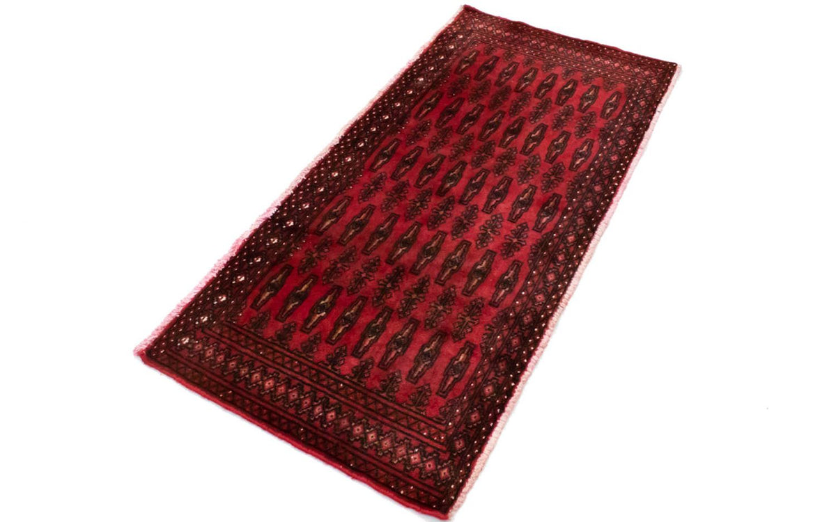 Turkaman Rug - 130 x 60 cm - red