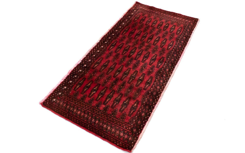 Turkaman Rug - 130 x 60 cm - red