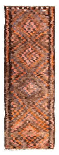 Runner Kelim Rug - Old - 380 x 140 cm - multicolored