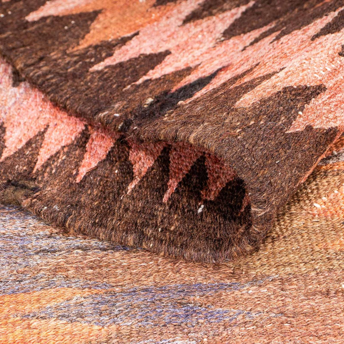 Runner Kelim Rug - Old - 380 x 140 cm - multicolored