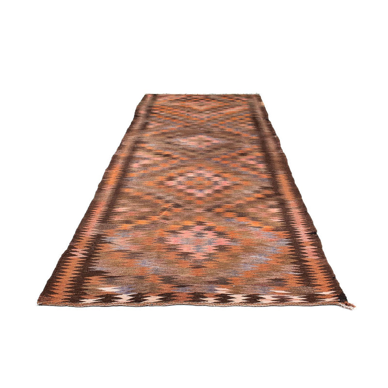 Runner Kelim Rug - Old - 380 x 140 cm - multicolored
