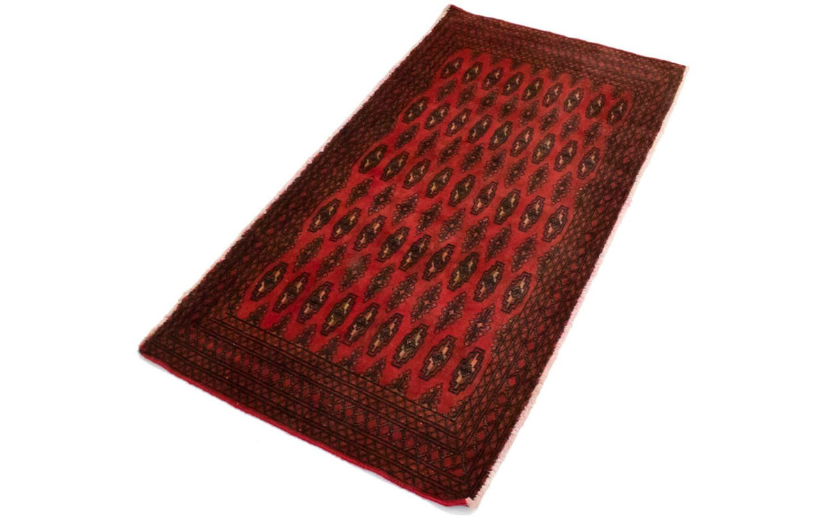 Turkaman Rug - 130 x 60 cm - red