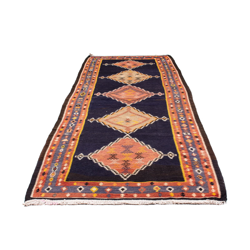 Runner Kelim Rug - Old - 330 x 120 cm - multicolored