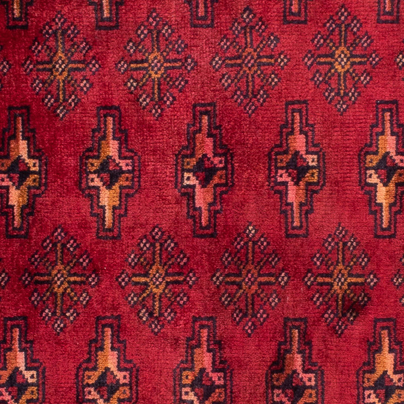Turkaman Rug - 130 x 60 cm - dark red