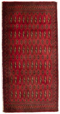 Turkaman Rug - 130 x 60 cm - red