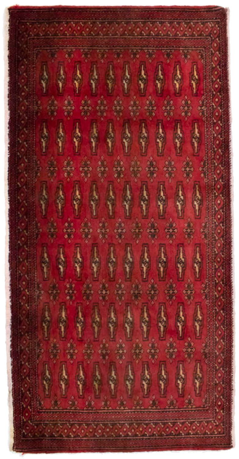 Turkaman Rug - 130 x 60 cm - red