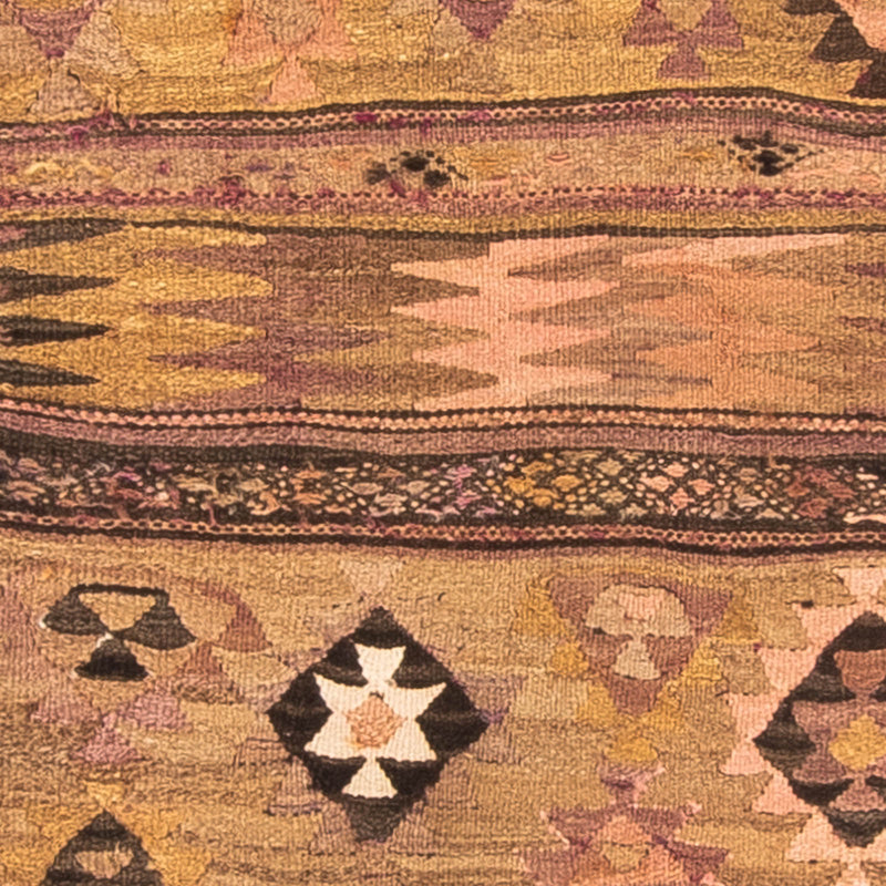 Runner Kelim Rug - Old - 260 x 110 cm - multicolored